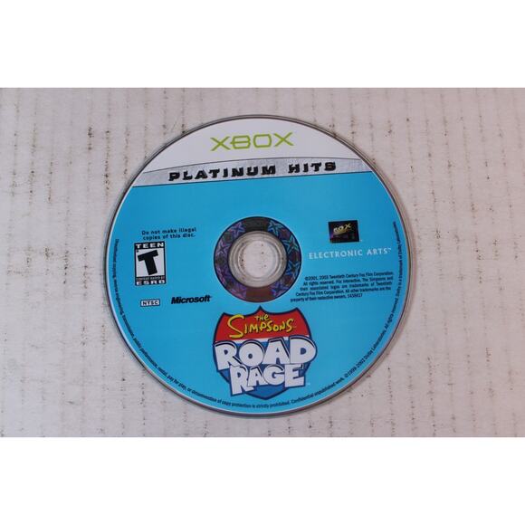 The Simpsons Road Rage (Microsoft Xbox, 2001) Authentic, disc only, tested - Picture 1 of 6